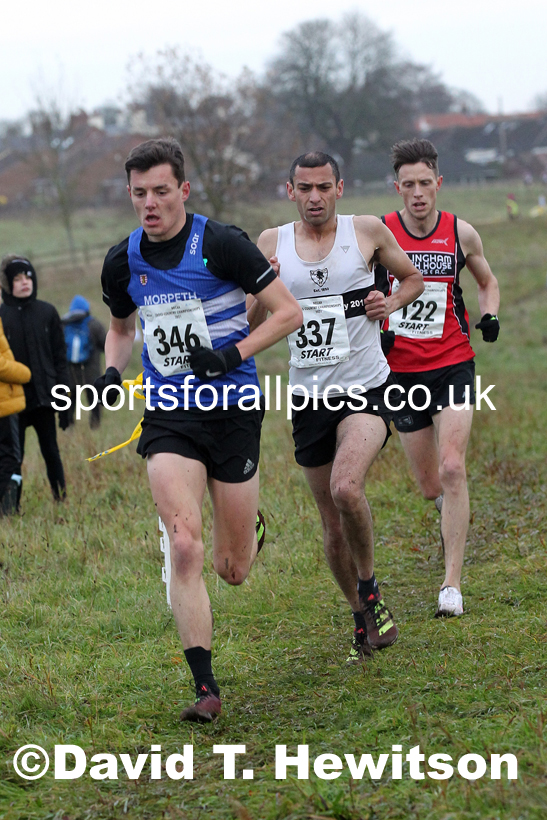 Senior men, 2021 North Eastern Cross Country Championships, Sedgefield. Photo: David T. Hewitson/Sports for All Pics